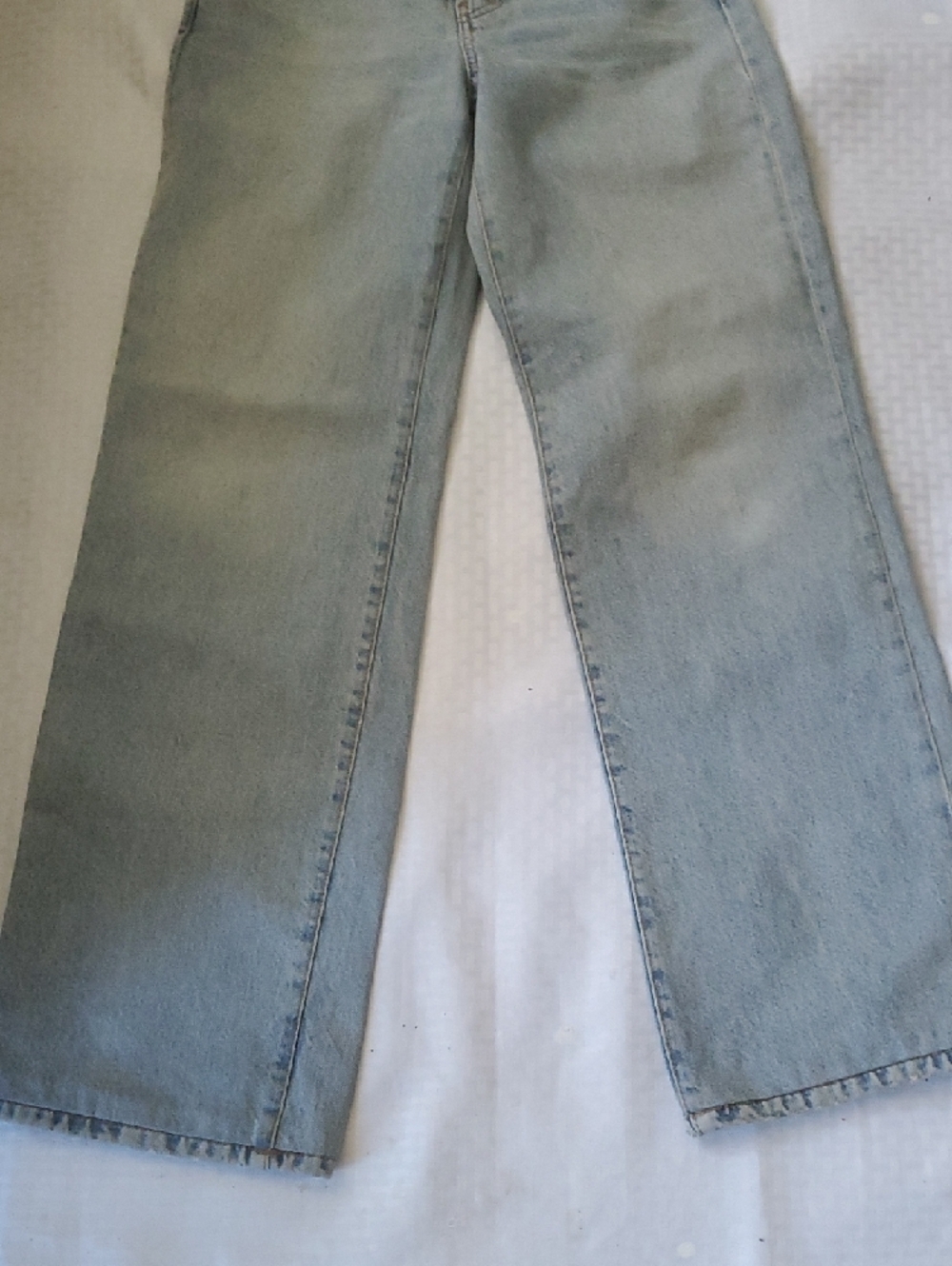 Zara Light Blue Wide Leg Flare Jeans - Picture 2 of 14